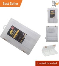 Plastic Tackle Storage Box 24 Compartments Water Resistant Utility Organizer