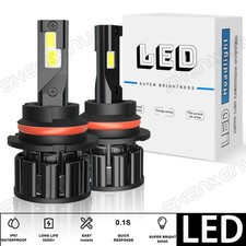 9007 LED Headlight Bulbs Kit 6000K for Dodge Ram 1500 2003-2005 High-Low Light