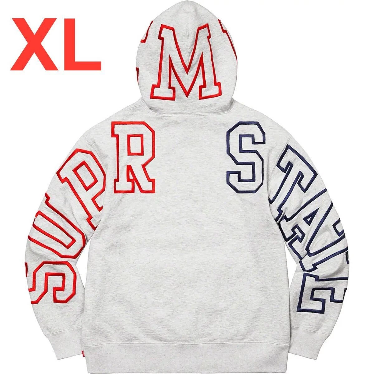 Sweat à capuche Supreme State gris cendre XL Supreme State Hoodie Hoodie Hoodie