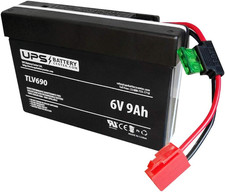 6-Volt Kid Trax Compatible Battery for 6V Toddler Ride-Ons, Cars, Trucks, Motor