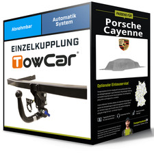 Abnehmbare Anhängerkupplung für PORSCHE Cayenne 08.2023-jetzt Typ 9YA TowCar NEU