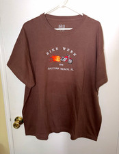 Vintage Fruit of the Loom XL Brown Bike Week ...