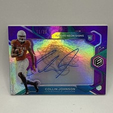 2020 Panini Elements Future Signs Purple /25 Collin Johnson NFL Jaguars Rookie