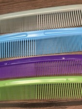 Vtg USA Made Hair Combs Set Of 4 Multicolor