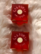 2x STARDUST nummerierte CASINO Würfel Las Vegas + 1  CasinoCasino Würfel Rarität