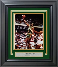 Gus Williams Signed Framed 8x10 Photo Seattle Supersonics MCS Holo
