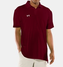 Under Armour Team Performance Polo Maroon/White Small