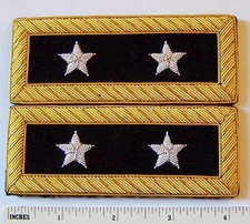 US 2 Star General Staff Officer Uniform Union Rank Army Boards Straps Civil War