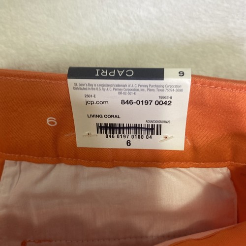 Pantalones Capris St Johns Bay para mujer talla 6 secretamente delgados tiro medio conjunto de 2 nuevos con etiquetas - Imagen 12 de 15
