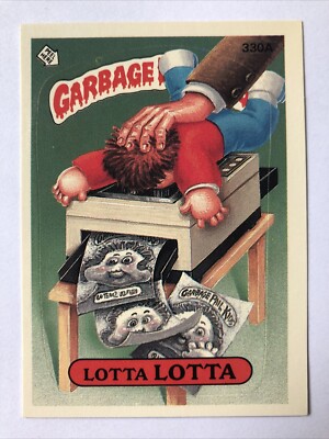 Garbage Pail Kids Topps Original Serie 8 Sticker Lotta Lotta 330a