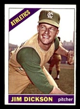 1966 Topps Baseball #201 Jim Dickson EX/MT *f1