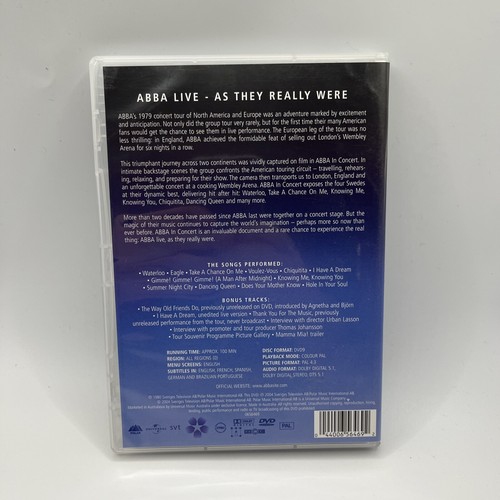ABBA In Concert - DVD 30th Anniversary Live Documentary, Europe/America 1979 - Picture 2 of 4