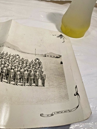 Vtg Unframed Military Panoramic Photo El Paso National Bank Texas WWII 63rd Inf - Picture 7 of 9