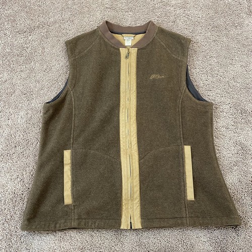 LL BEAN Men Bean's Sweater Fleece Vest 
