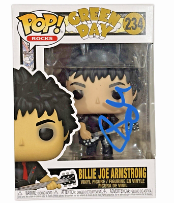 Billie Joe Armstrong Green Day Signed Funko Pop Rocks Autograph