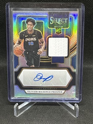 2023-24 Select Olivier Maxence Prosper Silver Prizm Rookie Jersey Auto RC #/199