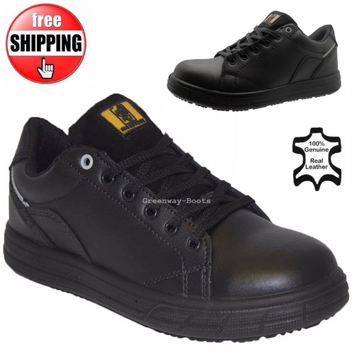 black trainer shoes for work