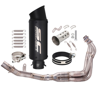 Slip On Full Exhaust System Header Link Pipe Muffler For Kawasaki Z900 2017-2024