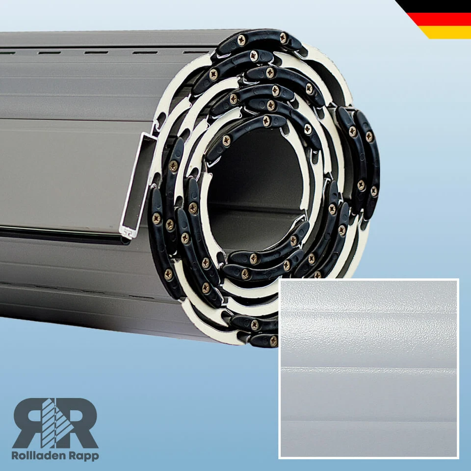 ROLLLRA ALU Rolladen Panzer Behang Rollladen Maß Farbe grau A52C Rollo Rolladenpanzer