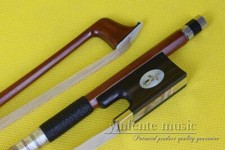 New 4/4 Violin Bow Brazilwood Violin Bows Ebony Frog Balance Natural Bow Hair