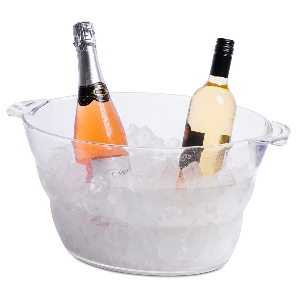 BAR@DRINKSTUFF Large Polystyrene Oval Drinks Pail Party Tub 12ltr - Large Beer & Wine Cooler