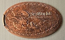 Elongated Penny - Seaworld - Beluga Whale in Bubbles?