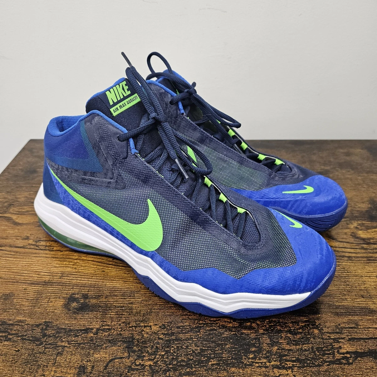 Nike Air Max Audacity 2016 Men\'s Basketball Shoes Blue White Grey Size US 21 Buy Nike Men Air Max Audacity 2016 Basketball Shoes - Star  main image 3