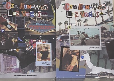 Cha Eun Woo Las Vegas Photobooks. Day and Night Versions. UNOPENED. 