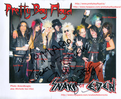 PRETTY BOY FLOYD - SNAKE OF EDEN / PR0M0 PHOTO SIGNED