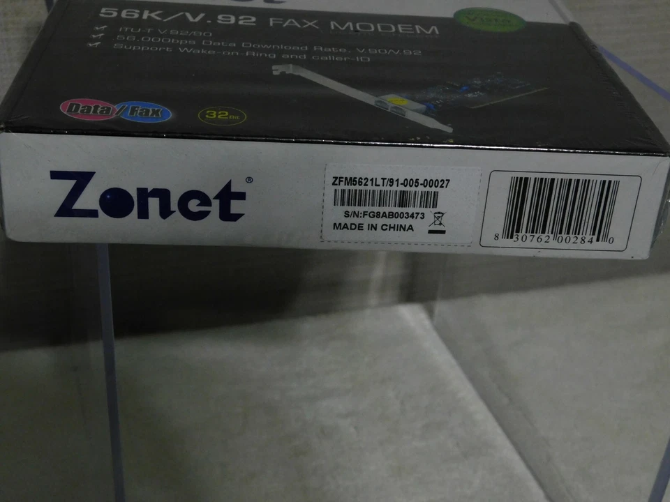 Zonet Modem Zfm5621Lt 56K V.92 Fax Modem Lucent Chipset by ZONET Networking - Image 3 of 4