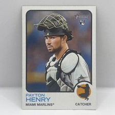 2022 Topps Heritage High Number Baseball Payton Henry Base #656 Miami Marlins