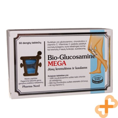 PHARMA NORD Bio Glucosamin Mega 60 Tabletten Knorpel Knochen Ergänzung Vitamin C