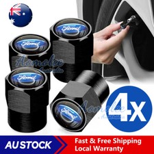 For FORD Car Tyre/Tire Valve Stem Caps Black Falcon GT BA FG ST FPV Alloy Wheels