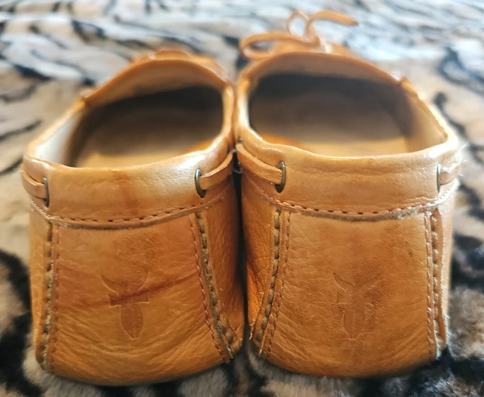 Zapatos Frye Reagan Campus Mocasines 72285 Para Mujer 8.5M Mocasines CUERO BRONCEADO Planos Foto 3 de 4