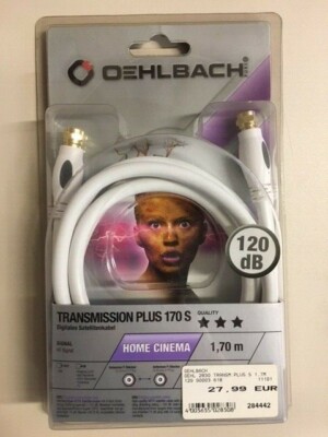 Oehlbach! Transmission Plus 170 S 1,70m Sat-Kabel, Antennenkabel