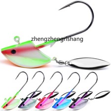 5pcs Spoon Lead Jig Head Fishing Hooks Jigs Crappie Metal Lures Bass Bait 3g-57g