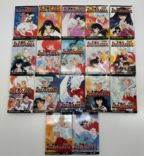 InuYasha Manga 17 Book Lot Vol 1-4, 8-9, 13-15, 19, 24, 27, 31-35 Pre-Owned #009 - Imagen 1 de 5