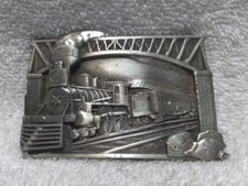 Bergamot Steam Locomotive Train Belt Buckle 1983 U-41 Great Vintage Condition