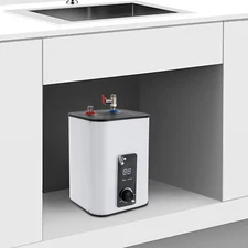 8L Electric Mini Tank Water Heater Rectangle Instant Hot Water Heater 1500W