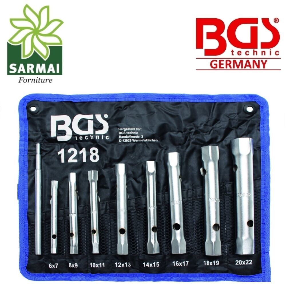 Set Chiavi Tubo BGS 1218 6x7-20x22 mm: Manutenzione Moto e Auto