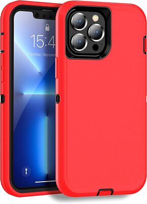 Case For iPhone 14 13 Pro Max Heavy Duty Shockproof Hybrid Protective Hard Cover