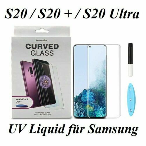 UV Liquid Kleber Panzerfolie Samsung Galaxy S20 Plus Ultra Full Glue Schutzglas  - Bild 1 von 5