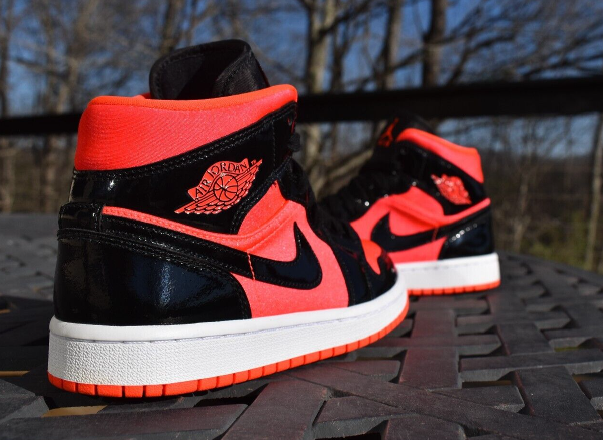 Nike Air Jordan 1 Mid 'Hot Punch' 2020 BQ6472-600 Women Size 6.5