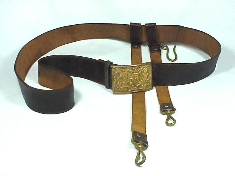 Indian Wars ARMY OFFICER'S LEATHER SWORD BELT