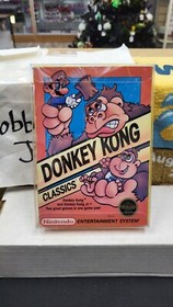 VIDEOGIOCO CIB DONKEY KONG CLASSICS NINTENDO NES COMPLETO DI SCATOLA CON PROTETTORE
