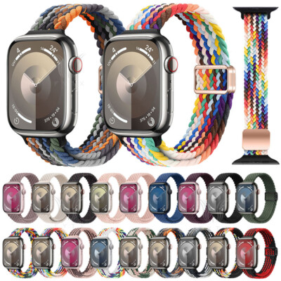 Schlankes Magnetische Nylon armband für Apple Watch Seiries 10 9 8 7 6 5 4 3 SE