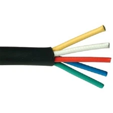 SCP RGB-5 Mini RG59/U RGB Coaxial Cable 5C / 25 AWG SOLID BC 95% TC Braid 250 FT