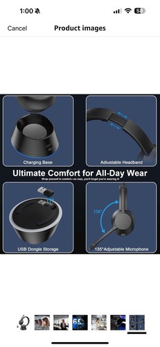 Wireless Headset with Mic for Work, Bluetooth Headset with Microphone New - Bild 7 von 7