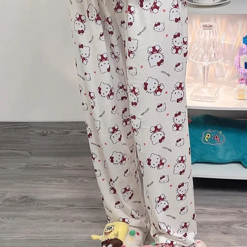 KT Cinnamoroll Kuromi My Melody Pochacco Women Pajama Pant Home Trousers - Picture 19 of 30