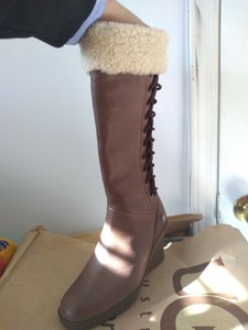 ugg leather wedge boots